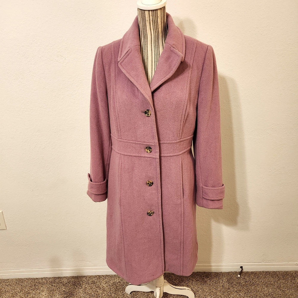 Talbots Lavender Wool Blend Coat